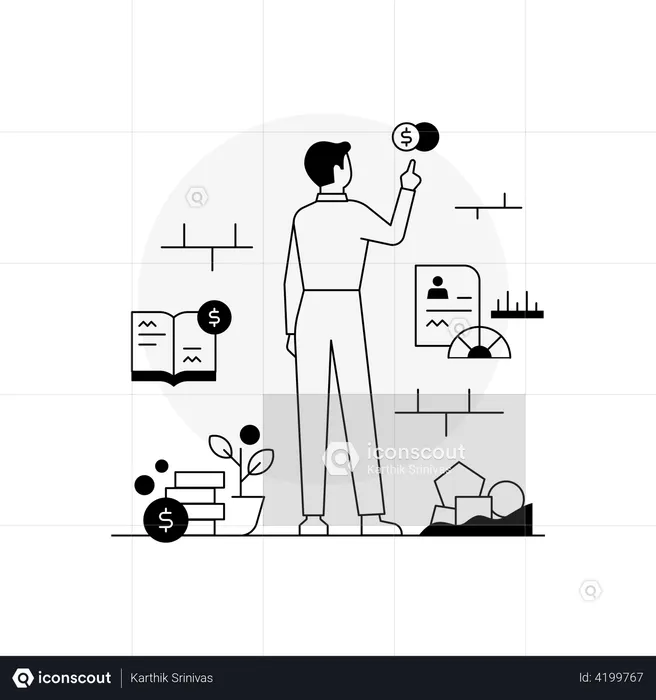 Financial credit score  Illustration