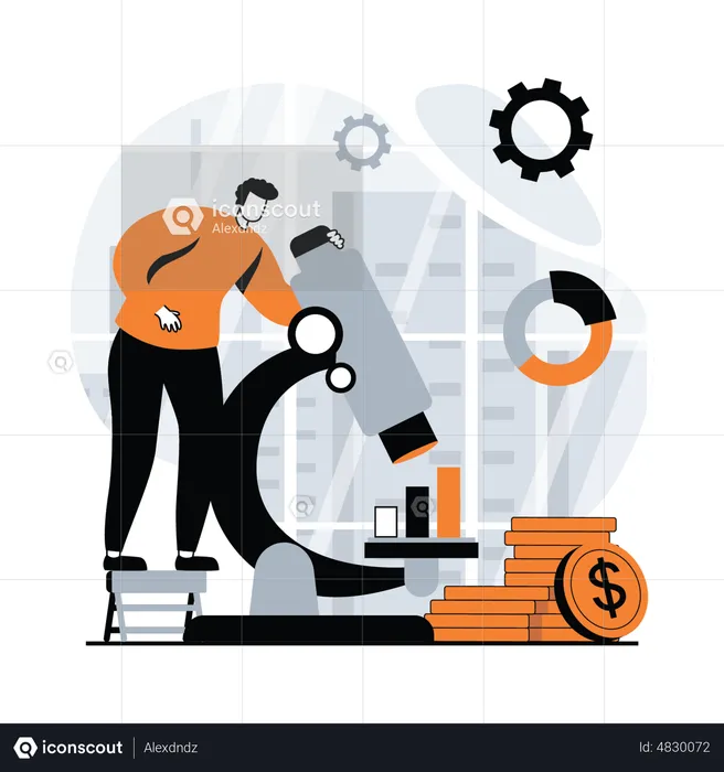 Financial data analysis  Illustration