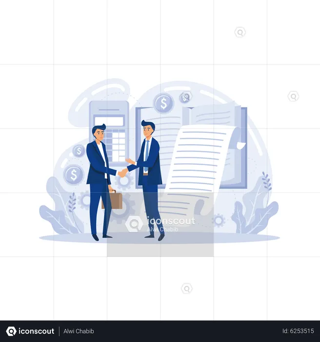 Financial documents and forms  Illustration