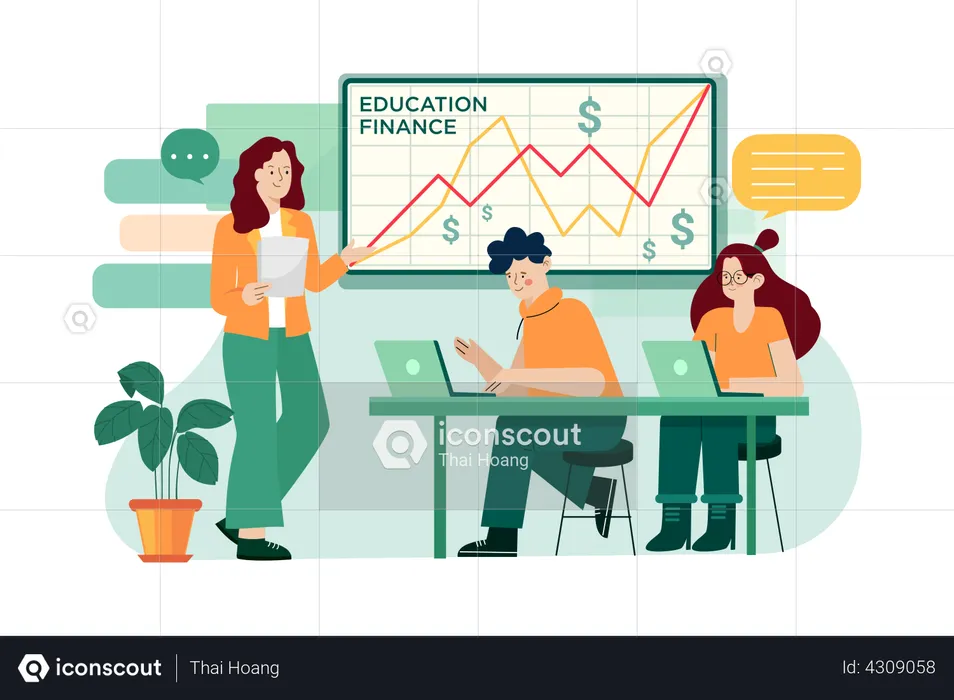 Financial Education  Illustration