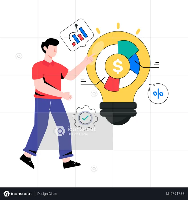 Financial Idea  Illustration