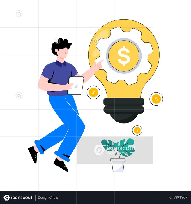 Financial idea  Illustration