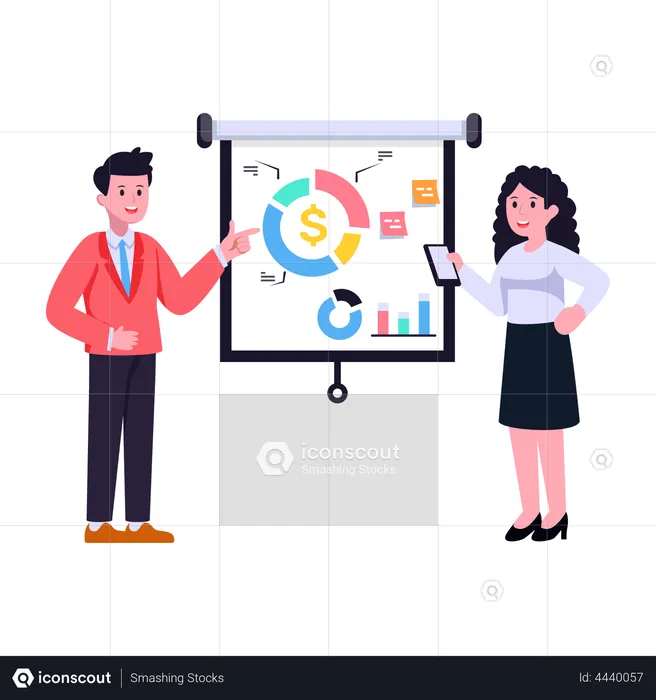 Financial Infographics  Illustration