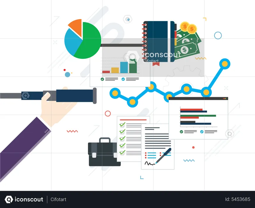 Financial investment growth  Illustration