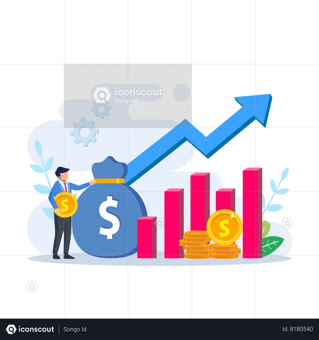 Financial Investment Profit  Illustration