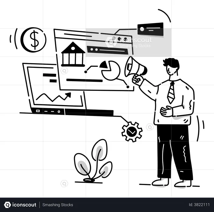 Financial Marketing  Illustration