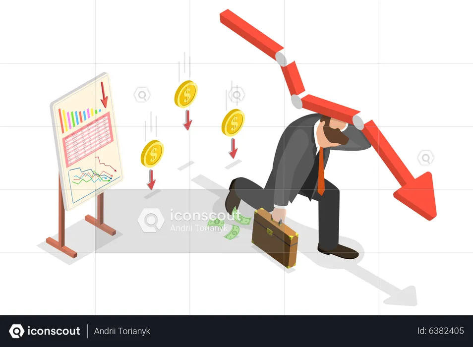 Financial Pressure  Illustration