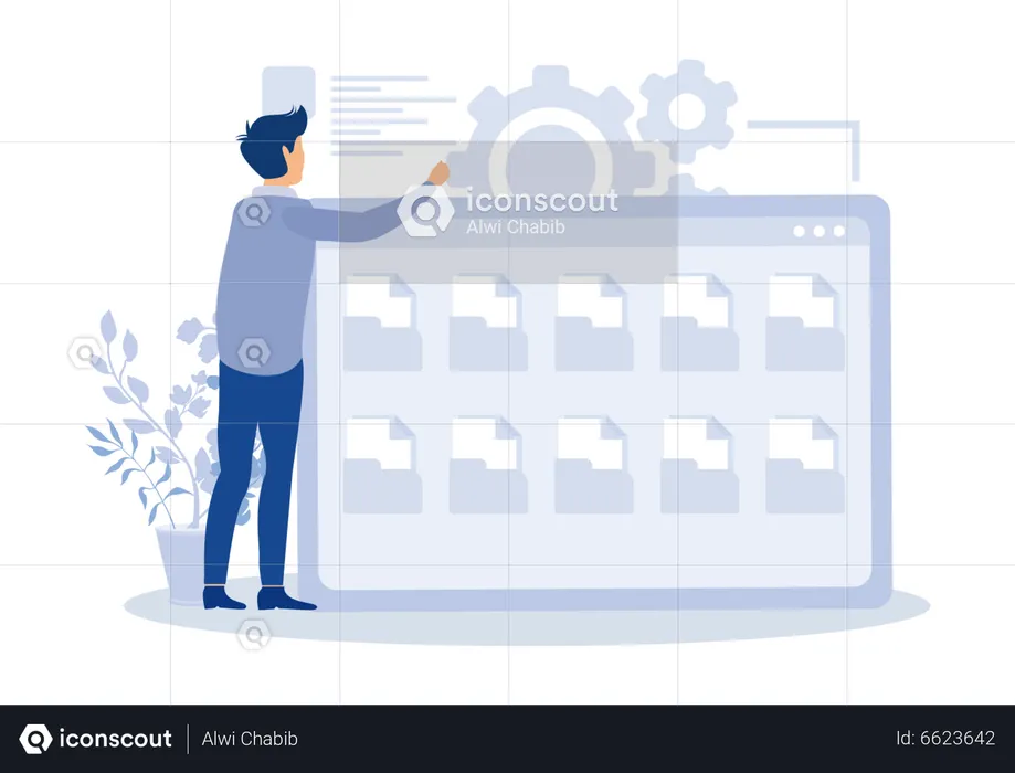 Financial report  Illustration