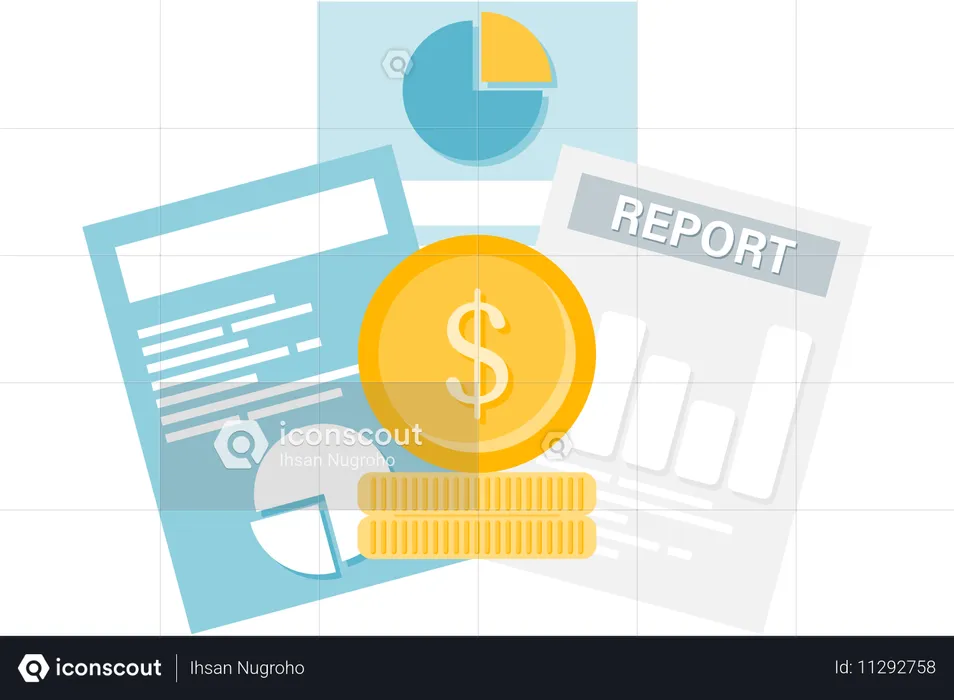 Financial Report  Illustration