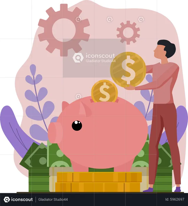 Financial saving  Illustration