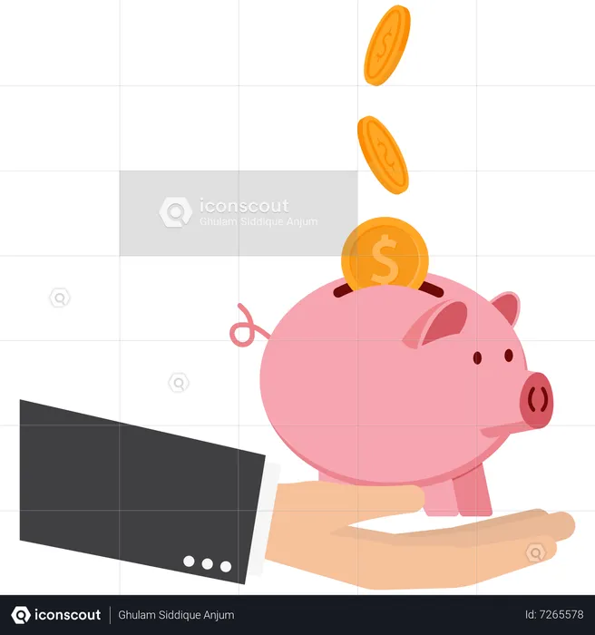 Financial savings  Illustration