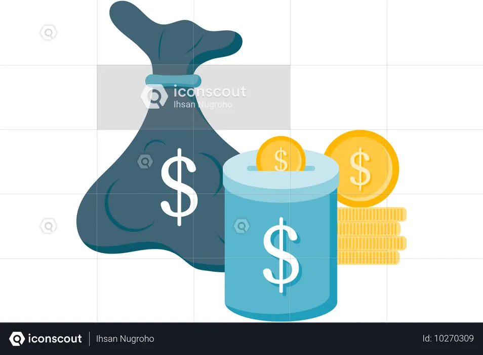 Financial savings  Illustration