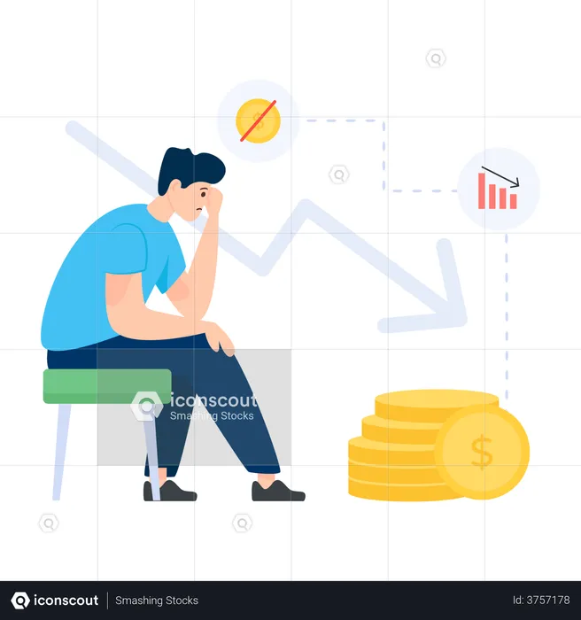 Financial Stress  Illustration