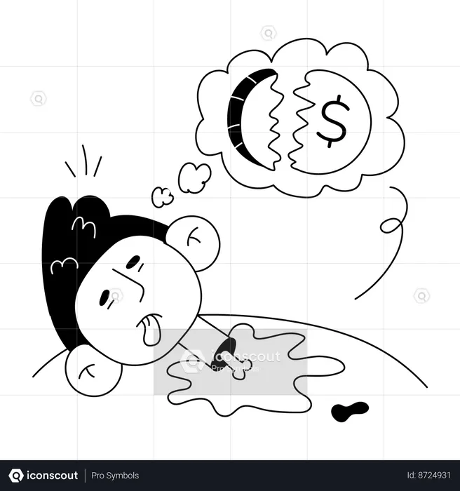 Financial stress  Illustration