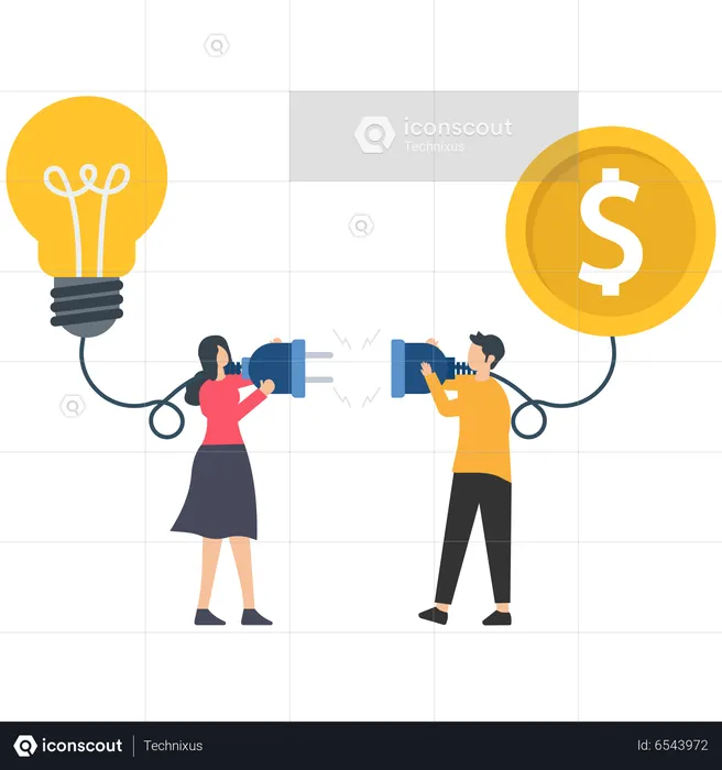 Financial support for startup  Illustration