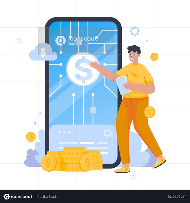 Financial technology  Illustration