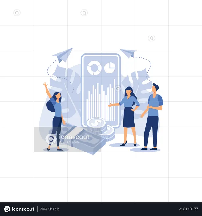 Financial transactions  Illustration