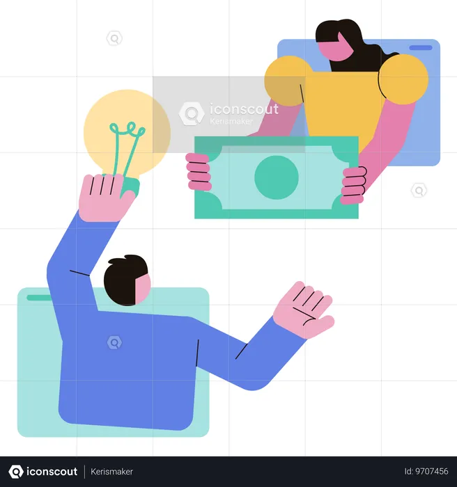 Financiamento on-line  Ilustração