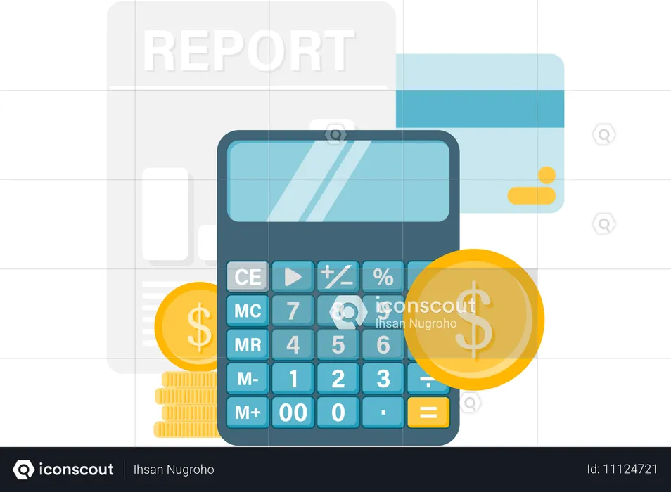 Finanzbericht  Illustration