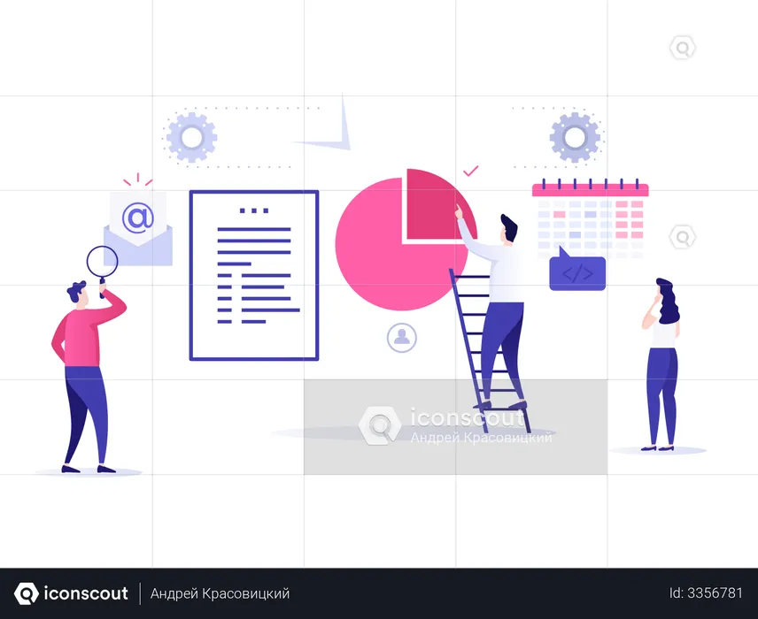 Finanzbericht  Illustration