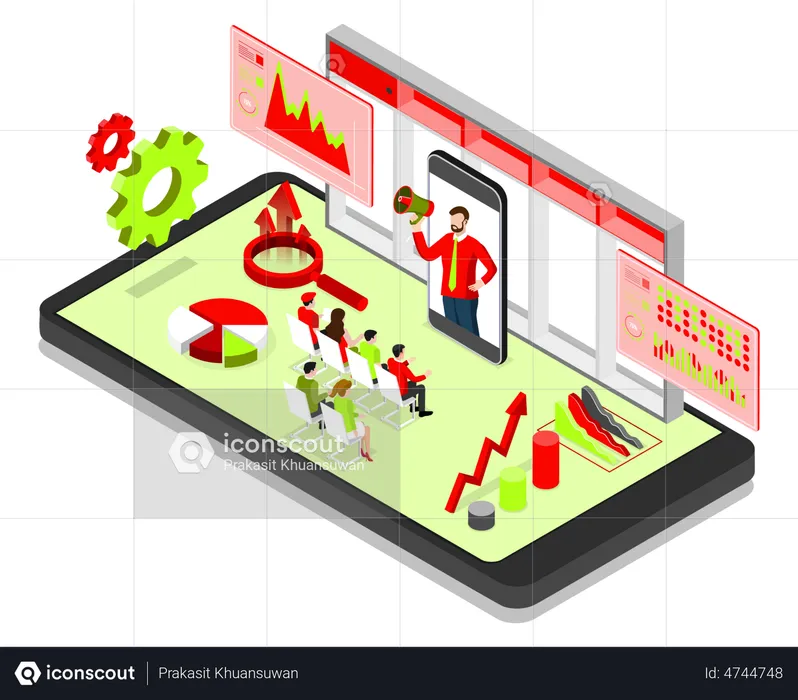 Analyse des Finanzberichts  Illustration