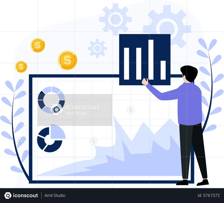 Finanzdatenanalyse  Illustration