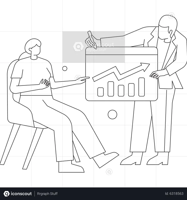 Finanzdatenwachstum  Illustration