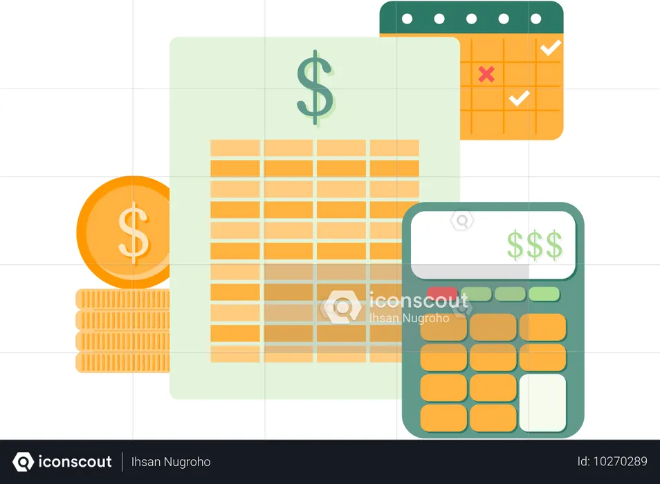 Vorbereitung des Finanzbudgets  Illustration