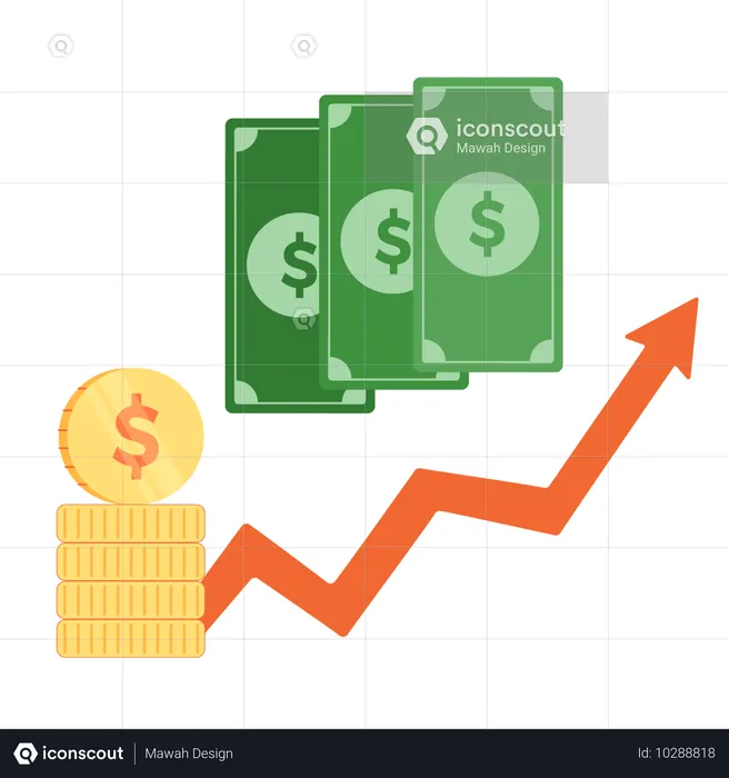 Finanzielles Wachstum  Illustration