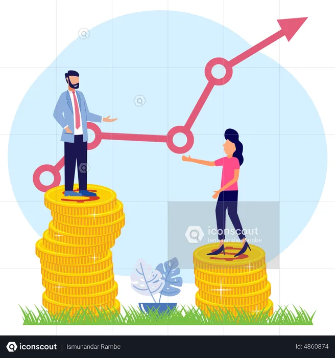 Finanzielles Wachstum  Illustration