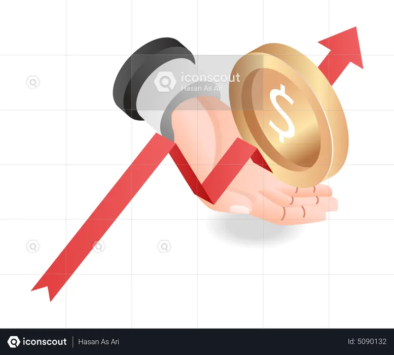 Finanzielles Wachstum  Illustration
