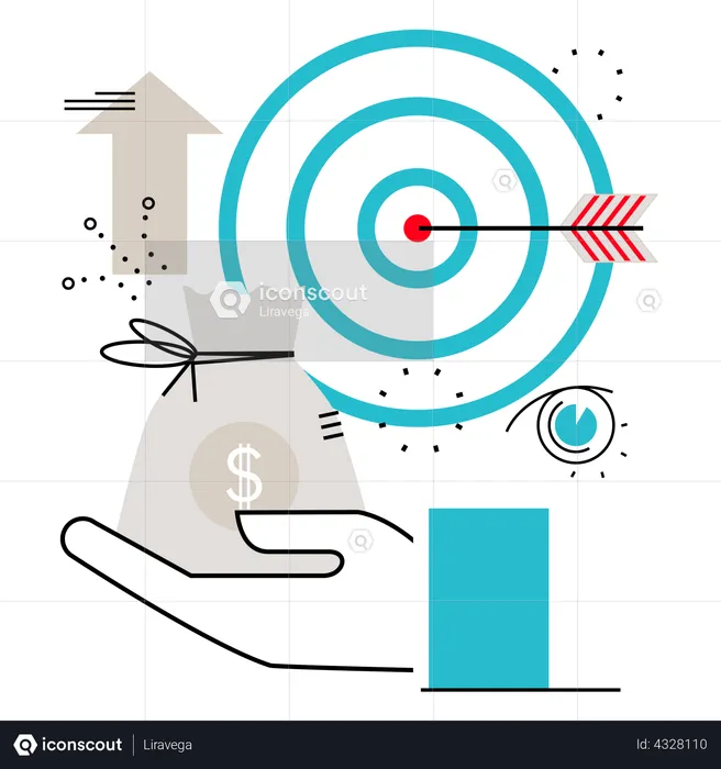 Finanzielles Ziel  Illustration