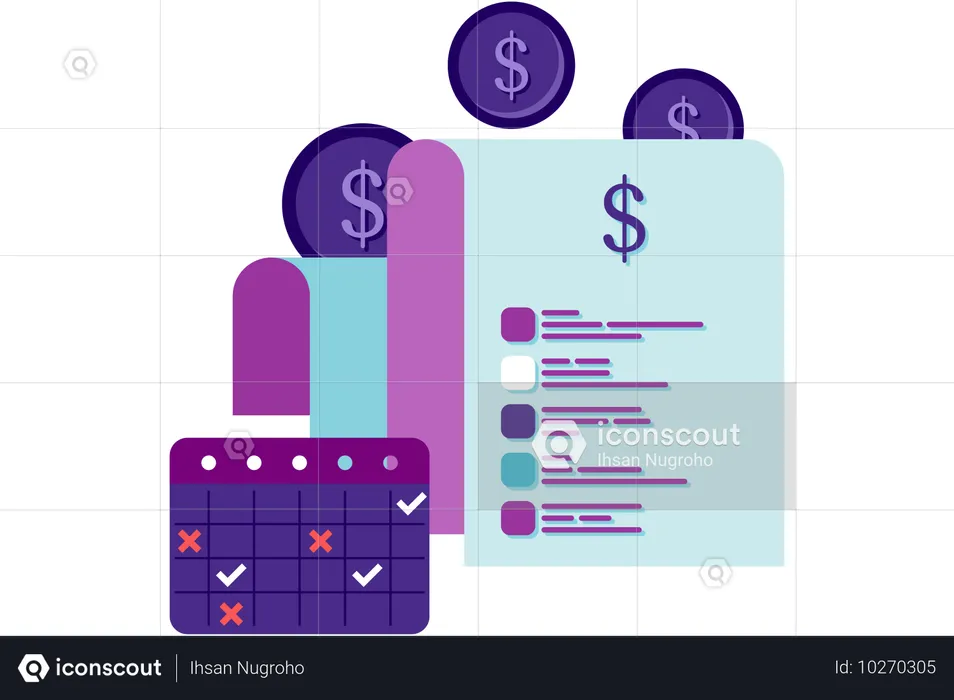 Finanzielle Planung  Illustration