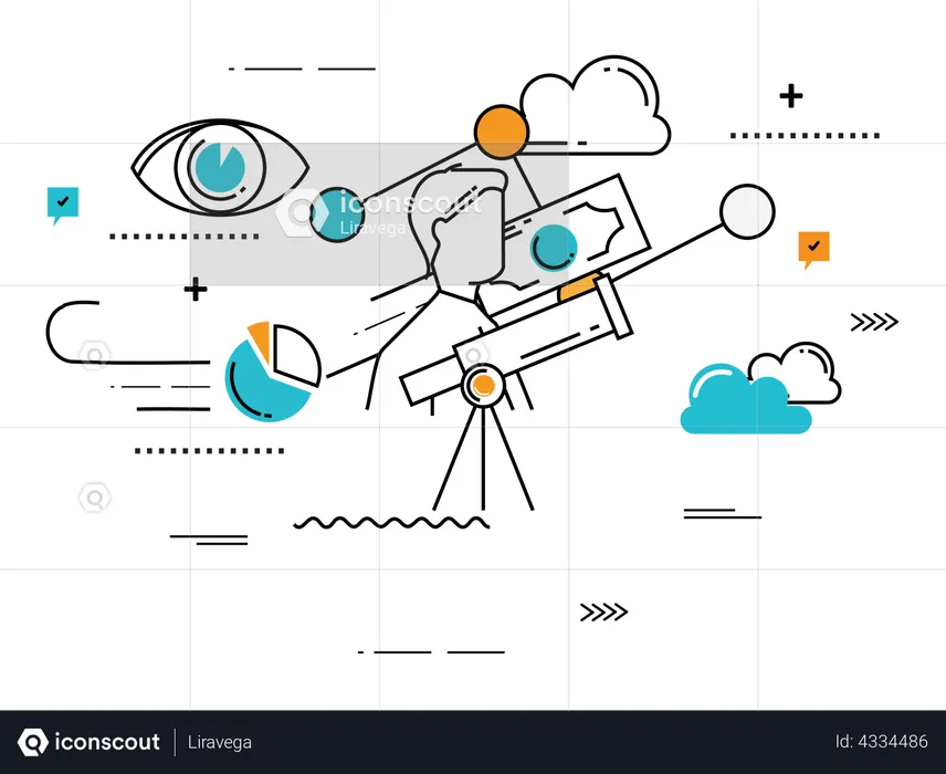 Finanzielle Vision  Illustration