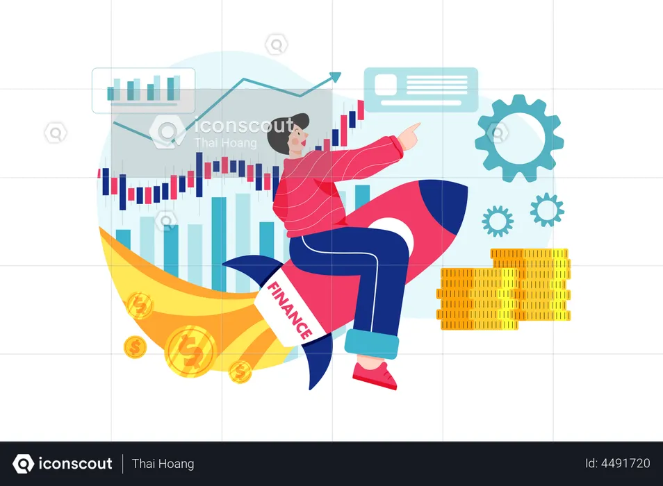 Finanzwachstum  Illustration