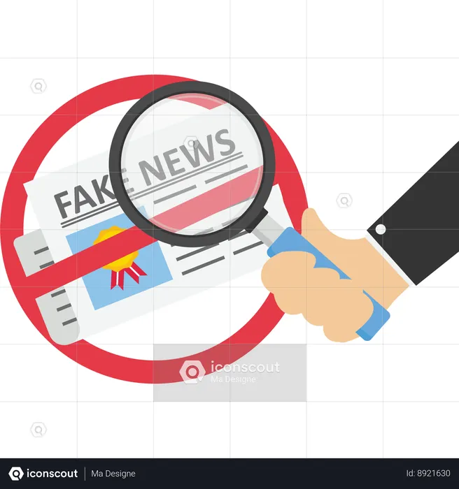 Find fake news  Illustration