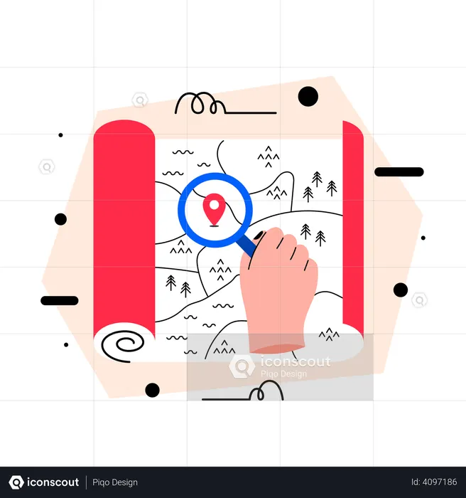 Find location  Illustration