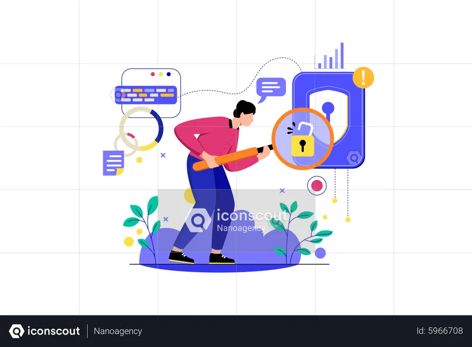 Find System Security Errors  Illustration
