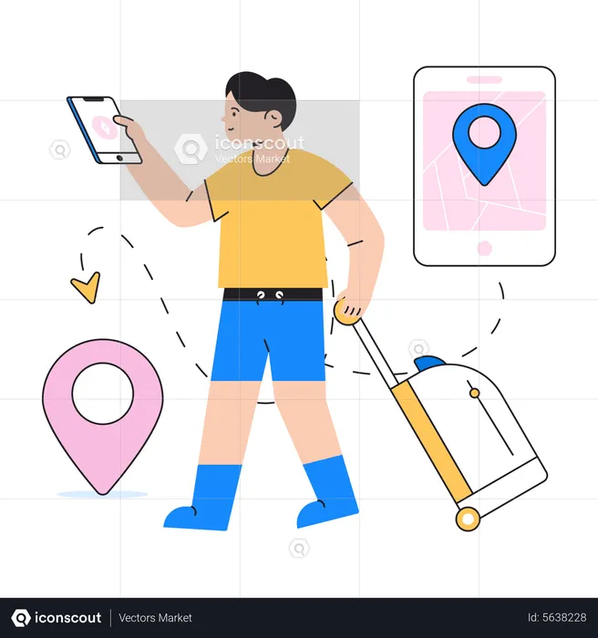 Find Travel location  Illustration