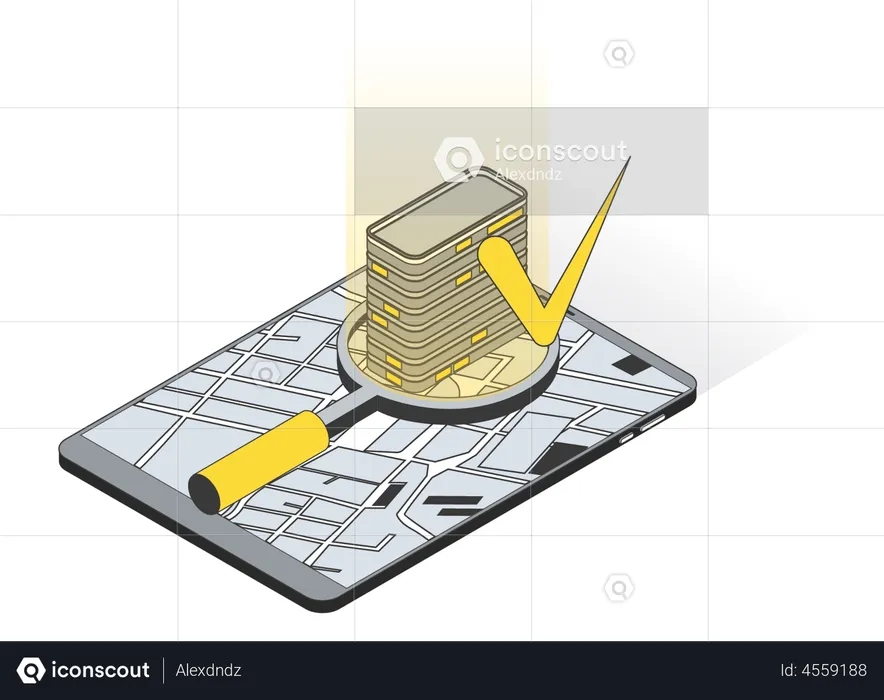 Finding Building Location  Illustration