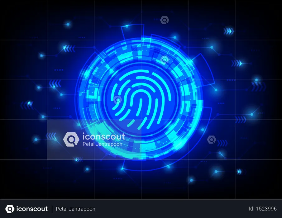 Fingerprint scanning  Illustration