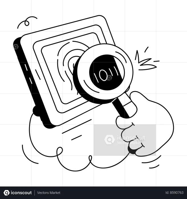 Fingerprint Search  Illustration