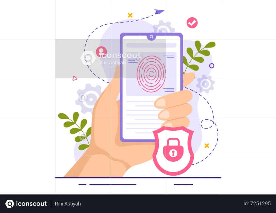 Fingerprint Security  Illustration