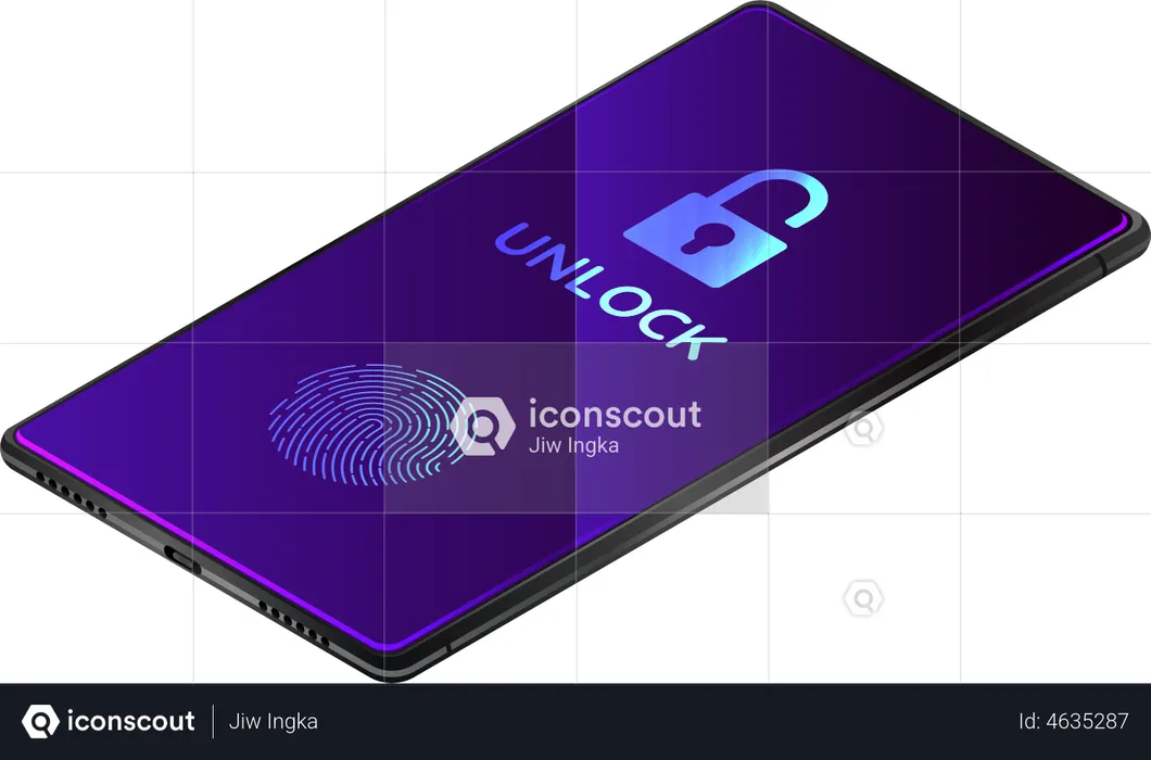 Fingerprint Unlock  Illustration