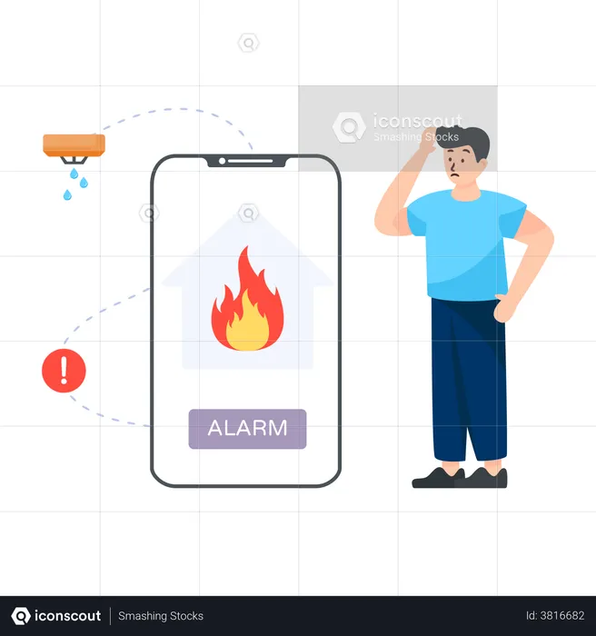 Fire alarm system  Illustration