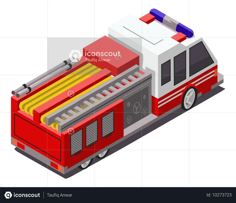 消防車  イラスト