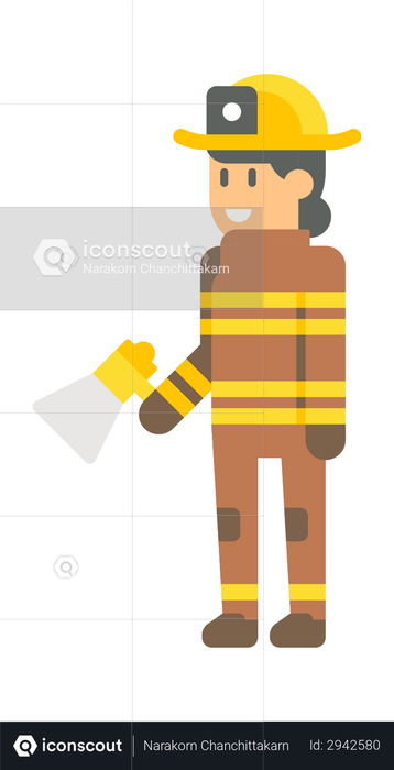 Firefighter Illustration