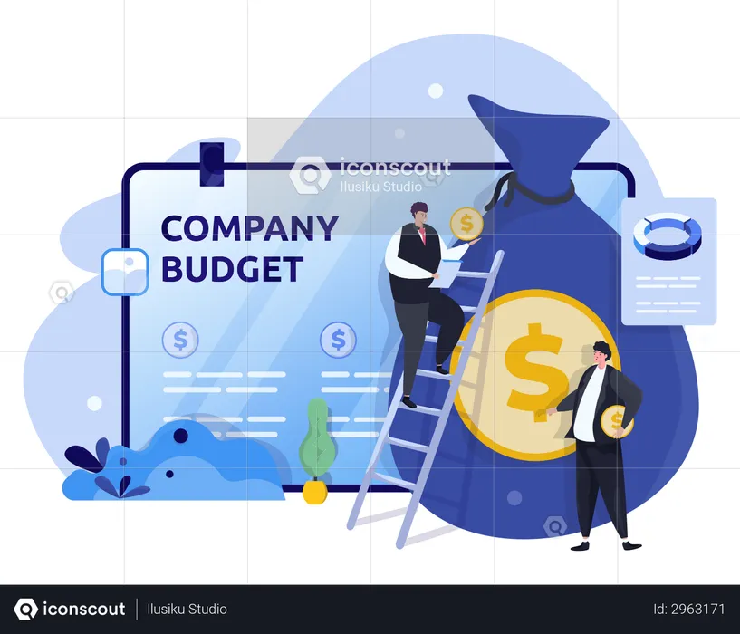 Unternehmensbudget  Illustration