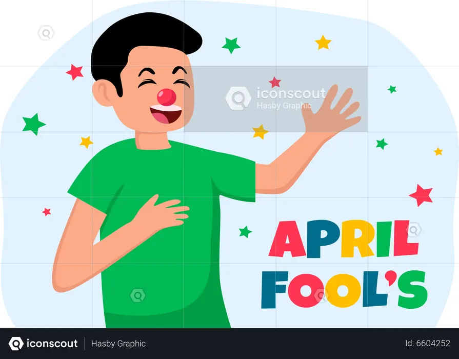 First day of april  Illustration