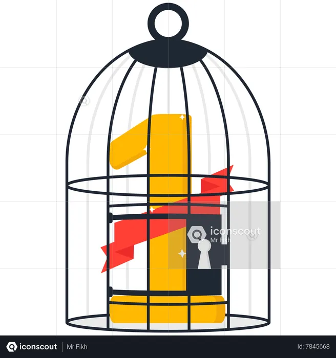 First Prize inside the cage  Illustration